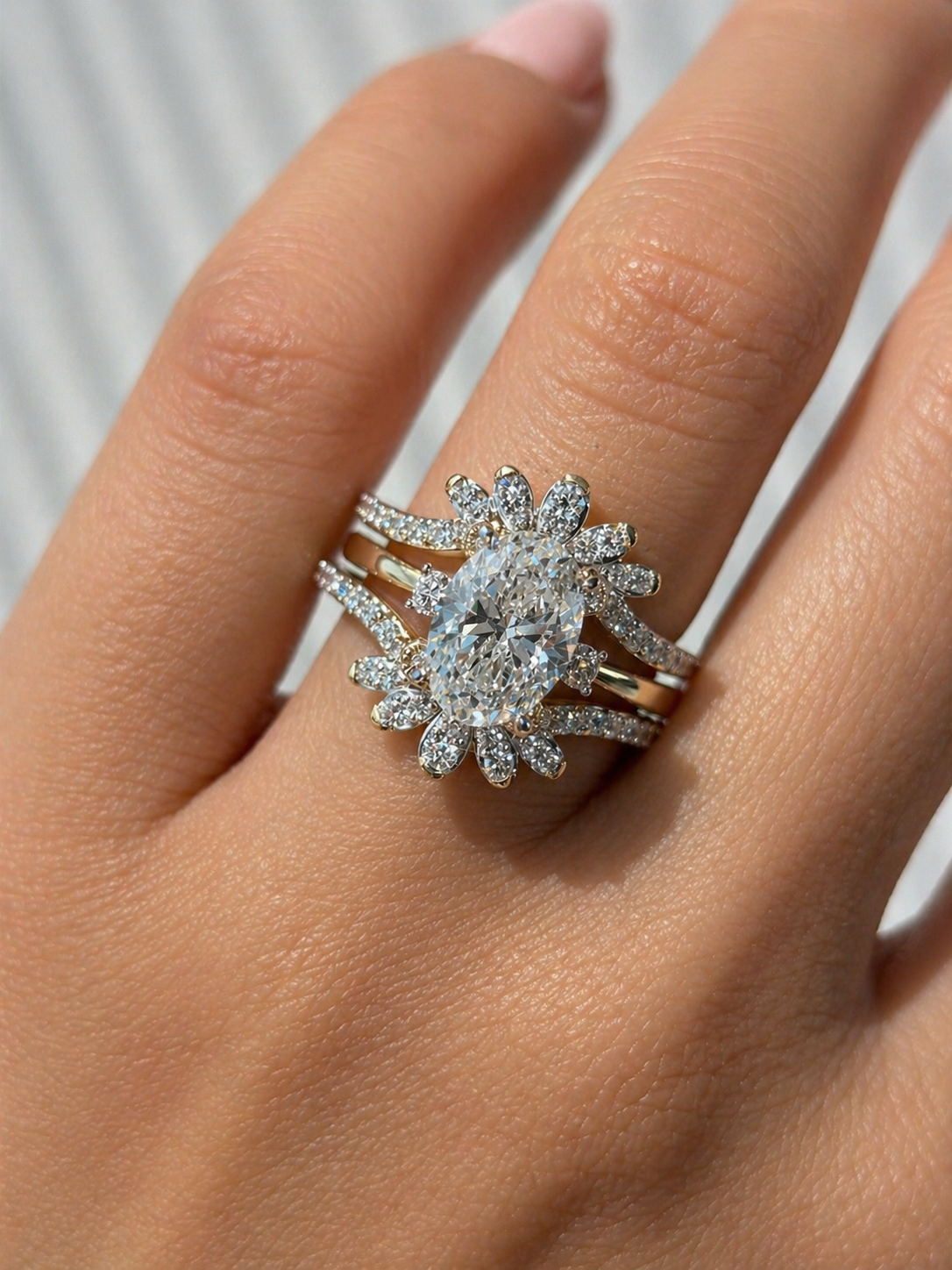 Rebecca 0.62 Ct Round Diamond Ring Guard